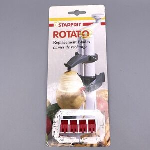 Starfrit Rotato Original Replacement Blades (Set of 4)‎ Stainless Steel NEW OEM